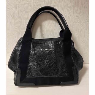 Balenciaga - balenciaga バレンシアガ　ネイビーカバスS  トートバッグ　ブラック