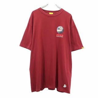 エフアールツー(#FR2)のエフアールツー 両面プリント 半袖 Tシャツ XL えんじ FR2 メンズ(Tシャツ/カットソー(半袖/袖なし))