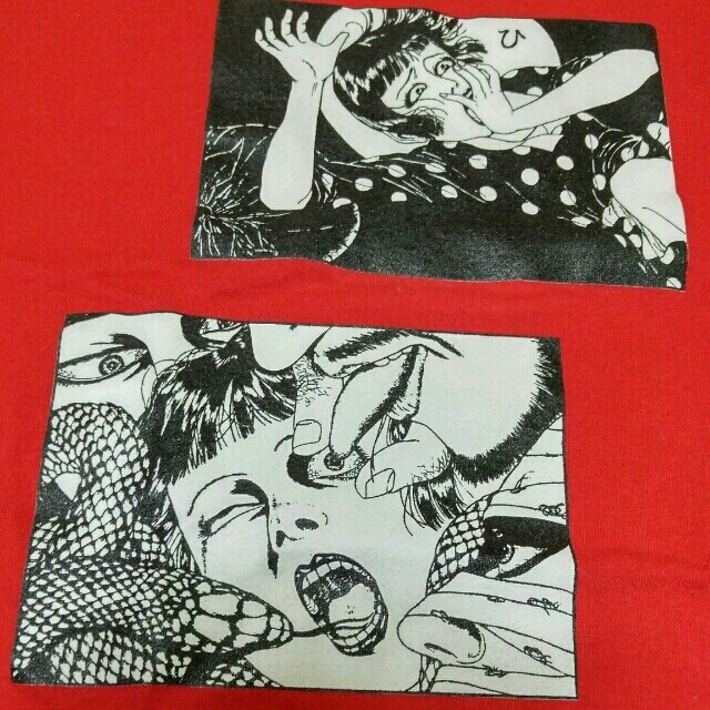 廃盤❗レア❗　少女椿　Tシャツ　赤　丸尾末広　最終値下げ❗早い者勝ち❗ レディースのトップス(Tシャツ(半袖/袖なし))の商品写真