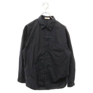 エイトン(ATON)のATON エイトン SUVIN BROAD WASHED SHIRT 長袖コットンシャツ ネイビー 7093399(シャツ)