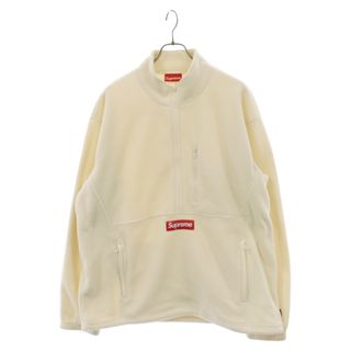 シュプリーム(Supreme)のSUPREME シュプリーム 20AW Polartec Half Zip Pullover ポーラテック ハーフジッププルオーバー フリースジャケット ホワイト(フライトジャケット)