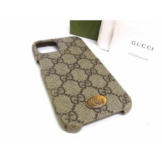 グッチ(Gucci)のGUCCI グッチ 701330 GG柄 PVC iPhone13 対応 アイフォンケース スマホケース レディース ブラウン系 BK1450(その他)