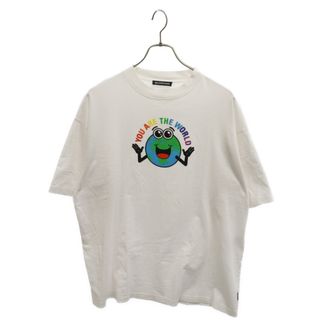 バレンシアガ(Balenciaga)のBALENCIAGA バレンシアガ 19SS You Are The World Tee ユーアーザワールド フロントプリント半袖Tシャツ クルーネックカットソー ホワイト 556133 TDV18(Tシャツ/カットソー(半袖/袖なし))