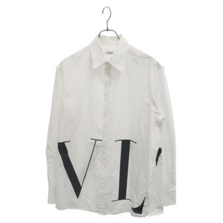 VALENTINO - VALENTINO ヴァレンチノ 19AW VLTNロゴプリントオーバーサイズ長袖シャツ RV3ABA95XKR ホワイト