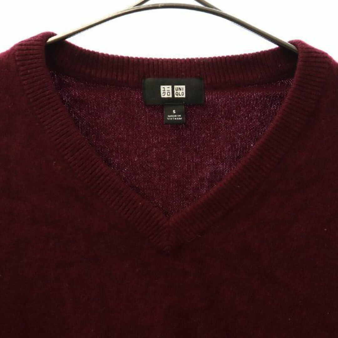 UNIQLO - ユニクロ カシミヤ100% 長袖 Vネック セーター S UNIQLO - ユニクロ カシミヤ100% 長袖 Vネック セーター S