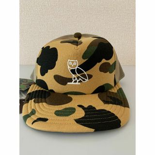 アベイシングエイプ(A BATHING APE)のOVO x BAPE 1ST CAMO MESH CAP（ピンバッジ付き）(キャップ)