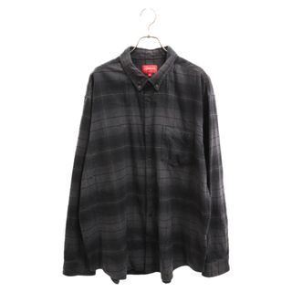 シュプリーム(Supreme)のSUPREME シュプリーム 23SS Shadow Plaid Flannel Shirt シャドウプレイド ボタンダウン チェックフランネルシャツ 長袖シャツ ブラック(シャツ)