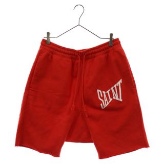 SAINT MICHAEL セントマイケル 21SS Logo Sweat shorts ロゴ スウェットショーツ ハーフパンツ SM‐S21-0001-038 レッド(ショートパンツ)