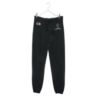 クロムハーツ(Chrome Hearts)のCHROME HEARTS クロムハーツ SWEAT PANTS クロスプリントスウェットロングパンツ ブラック M(その他)