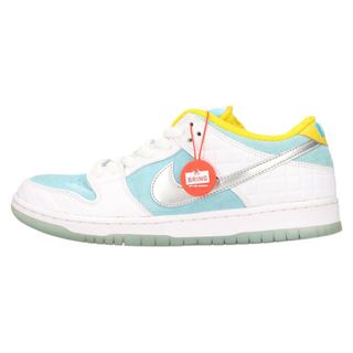 ナイキ(NIKE)のNIKE SB ナイキエスビー FTC DUNK LOW PRO QS Lagoon Pulse DH7687-400 ダンクロー ラグーンパルス ローカットスニーカー 銭湯 ライトブルー/ホワイト US9.5/27.5cm(スニーカー)