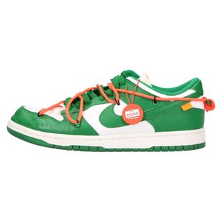 ナイキ(NIKE)のNIKE ナイキ ×OFF-WHITE DUNK LOW WHITE/PINEGREEN CT0856-100 オフホワイト ダンク ローカットスニーカー ホワイト/グリーン US10/28cm(スニーカー)