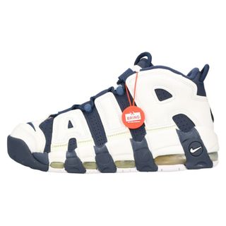 ナイキ(NIKE)のNIKE ナイキ AIR MORE UPTEMPO Olinpic 414962-104 エアモアアップテンポ オリンピック ハイカットスニーカー ホワイト/ネイビー US8.5/26.5cm(スニーカー)