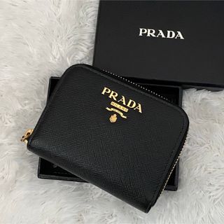 プラダ(PRADA)の★未使用級★PRADA プラダ サフィアーノ ラウンドファスナー 財布 RFID(財布)