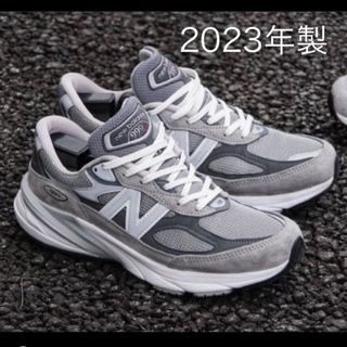 ニューバランス(New Balance)の本物 27 new balance m990gl6 990 v6 grey 美品(スニーカー)