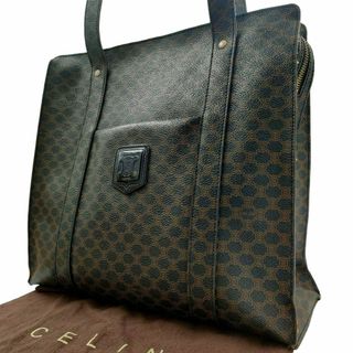 セリーヌ(CELINE)のセリーヌ トートバッグ ショルダーバッグ 黒マカダム レザー ブラック 肩掛け(トートバッグ)