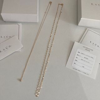 エルアンドコー(L&CO.)のL&CO. エルアンドコー⭐︎k18 イエローゴールドネックレスセット(ネックレス)