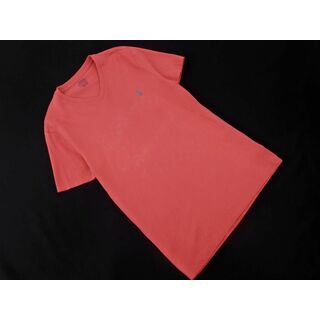 POLO RALPH LAUREN ポロ ラルフローレン Vネック ポニー 刺繍 Tシャツ sizeS/ピンク ■◆ メンズ