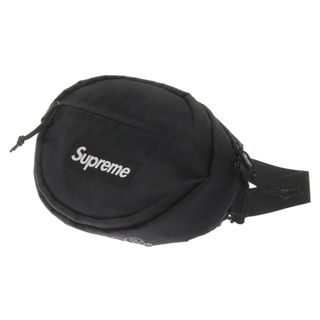 シュプリーム(Supreme)のSUPREME シュプリーム 18AW Waist bag ボックスロゴ刺繍 ナイロンポーチ ウェストバッグ ブラック(ウエストポーチ)