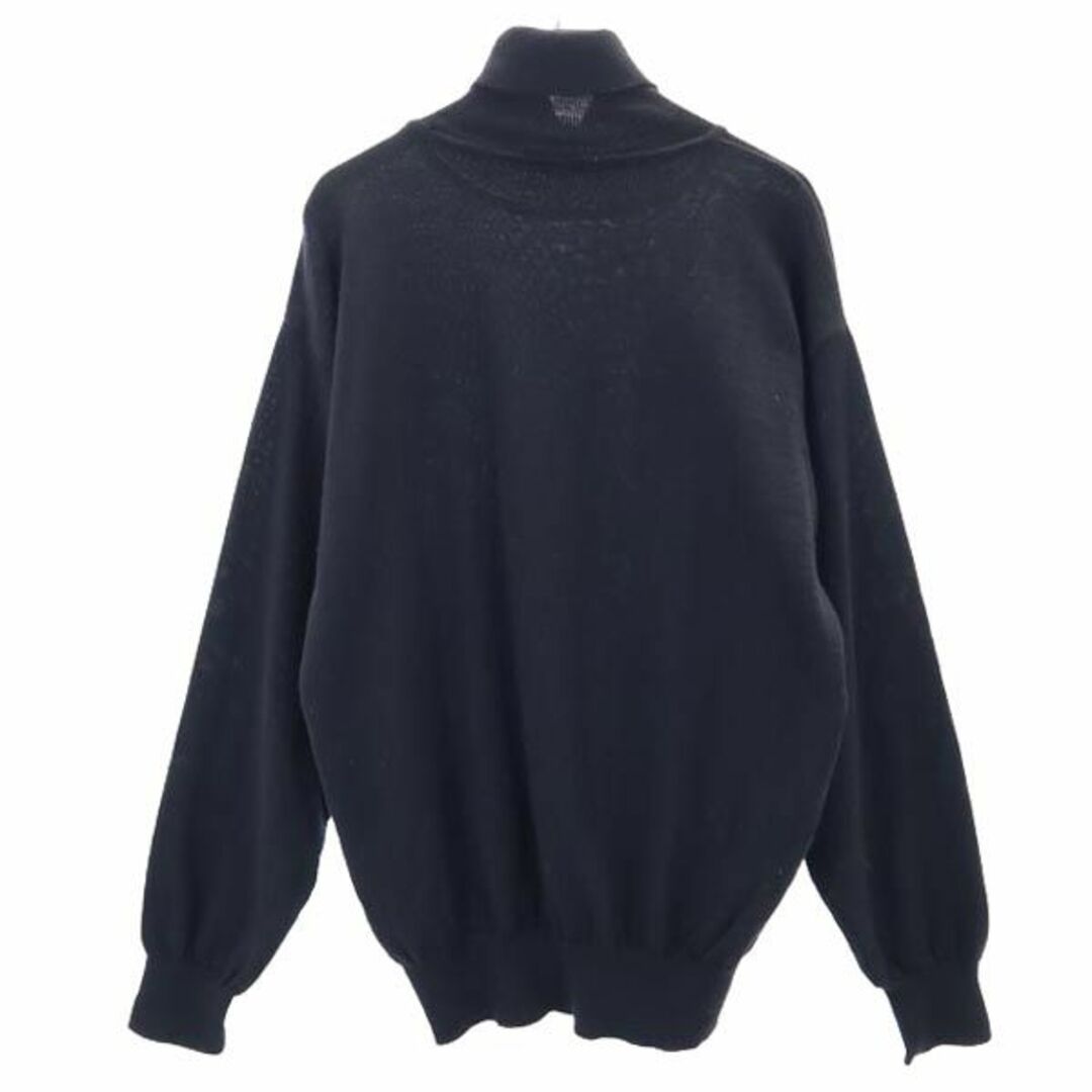 LANCEL - ランセル ロゴ刺繍 長袖 タートルネック ニット M 黒 LANCEL - ランセル ロゴ刺繍 長袖 タートルネック ニット M 黒