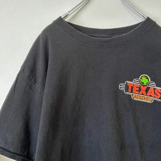 ビンテージ　古着　TEXAS テキサス　メンズ　プリント　半袖　tシャツ　黒(Tシャツ/カットソー(半袖/袖なし))