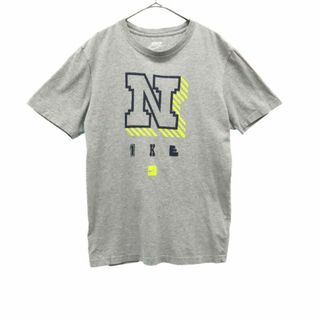 ナイキ(NIKE)のナイキ プリント 半袖 Tシャツ M グレー NIKE メンズ(Tシャツ/カットソー(半袖/袖なし))