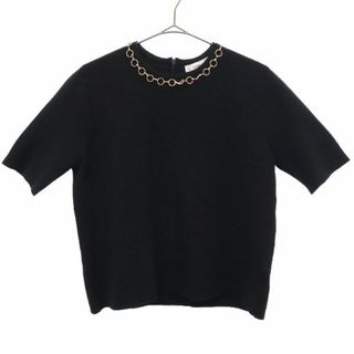 ザラ(ZARA)のザラニット 半袖 セーター S ブラック ZARA KNIT ニット レディース(ニット/セーター)