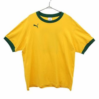 プーマ(PUMA)のプーマ 日本製 プリント 半袖 Tシャツ O イエロー PUMA メンズ(Tシャツ/カットソー(半袖/袖なし))