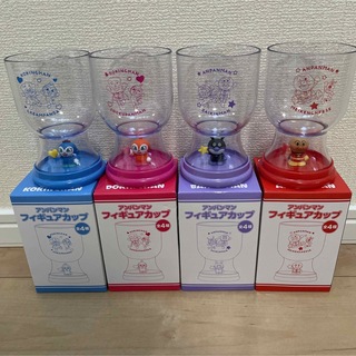 アンパンマン - アサヒ飲料　アンパンマンフィギュアカップ　4種セット　コンプ　新品未使用☆