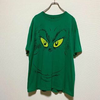 アメリカ古着　ドクタースース グリンチ　半袖　Tシャツ　キャラT　I374(Tシャツ/カットソー(半袖/袖なし))