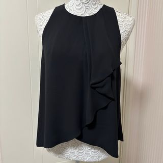 ザラ(ZARA)のZARA ノースリーブブラウス　ブラック　Sサイズ(シャツ/ブラウス(半袖/袖なし))