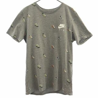 ナイキ(NIKE)のナイキ プリント 半袖 Tシャツ M グレー NIKE メンズ(Tシャツ/カットソー(半袖/袖なし))