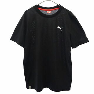 プーマ(PUMA)のプーマ 刺繍 半袖 Tシャツ M ブラック PUMA メンズ(Tシャツ/カットソー(半袖/袖なし))