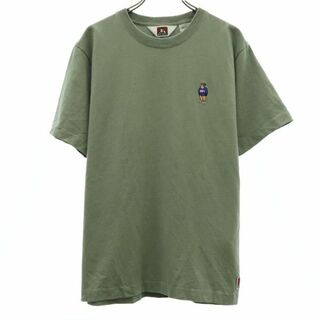 ベンデイビス(BEN DAVIS)のベンデイビス ロゴ刺繍 半袖 Tシャツ M グリーン BEN DAVIS メンズ(Tシャツ/カットソー(半袖/袖なし))