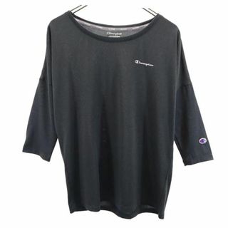 チャンピオン(Champion)のチャンピオン ロゴプリント 7分袖 Tシャツ L グレー Champion スポーツ レディース(Tシャツ(長袖/七分))