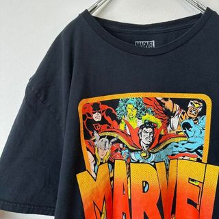 マーベル(MARVEL)のMARVEL マーベル　キャラクター　メンズ　半袖　tシャツ　黒　XLサイズ(Tシャツ/カットソー(半袖/袖なし))