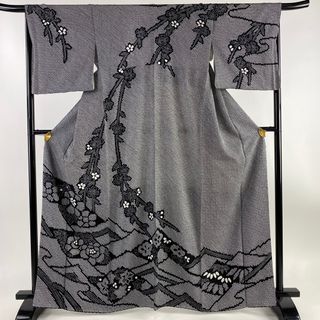 訪問着 身丈165cm 裄丈68.5cm 正絹 名品 【中古】(着物)