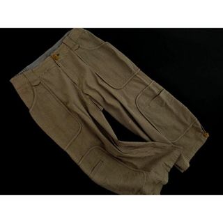 センソユニコ(Sensounico)のio comme io イオコムイオ センソユニコ ストライプ カーゴ クロップド パンツ size38/グレージュ ■◇ レディース(ワークパンツ/カーゴパンツ)