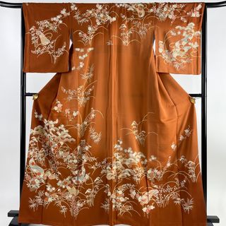 訪問着 身丈162.5cm 裄丈67cm 正絹 名品 【中古】(着物)