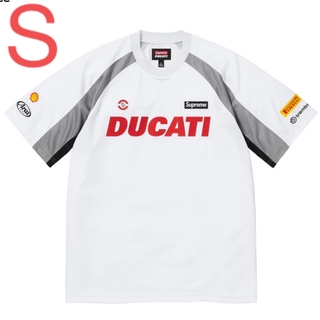 シュプリーム(Supreme)のSupreme Ducati Soccer Jersey White S(ジャージ)