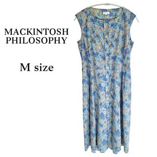 マッキントッシュフィロソフィーウィメンズ(MACKINTOSH PHILOSOPHY WOMEN)のマッキントッシュ フィロソフィー  リバティ柄 ワンピース 花柄 インナー付き(ひざ丈ワンピース)