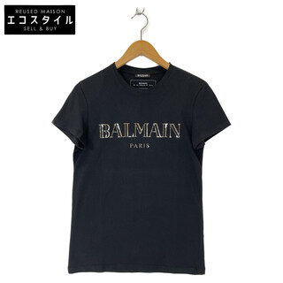 バルマン(BALMAIN)のバルマン RH11601 ﾌﾞﾗｯｸ ｼﾙﾊﾞｰﾛｺﾞ Tｼｬﾂ XS(その他)