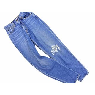 リーバイス(Levi's)のLEVI'S リーバイス 80ｓ MOM JEAN ダメージ加工 ビッグE デニムパンツ size26/インディゴ ■■ レディース(デニム/ジーンズ)