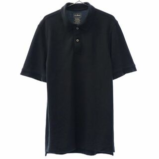 エルエルビーン(L.L.Bean)のエルエルビーン 半袖 ポロシャツ M ブラック L.L.Bean アウトドア メンズ(ポロシャツ)