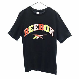 リーボック(Reebok)のリーボック プリント 半袖 Tシャツ S ブラック Reebok メンズ(Tシャツ/カットソー(半袖/袖なし))