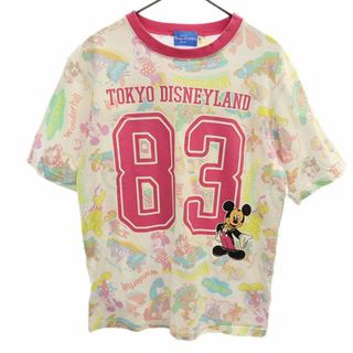 東京ディズニーリゾート ミッキーマウス 総柄プリント 半袖 Tシャツ S ピンク系 TOKYO DISNEY RESORT メンズ(Tシャツ/カットソー(半袖/袖なし))