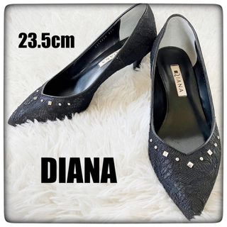 ダイアナ(DIANA)のDIANA ダイアナ 刺繍柄 ポインテッドトゥパンプス size 23.5cm(ハイヒール/パンプス)