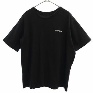 ルーカ(RVCA)のルーカ プリント 半袖 Tシャツ M ブラック RVCA メンズ(Tシャツ/カットソー(半袖/袖なし))