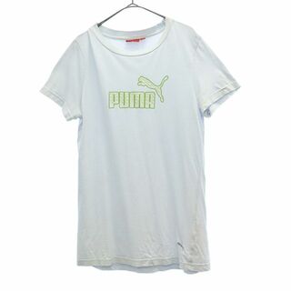 プーマ(PUMA)のプーマ ロゴプリント 半袖 Tシャツ L ホワイト PUMA レディース(Tシャツ(半袖/袖なし))
