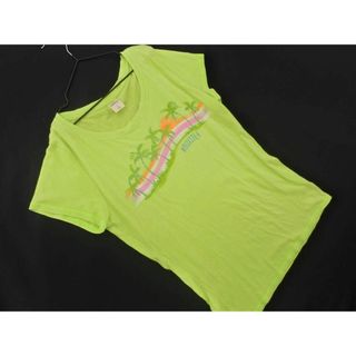 Hollister - Hollister ホリスター プリント 半袖 Tシャツ sizeL/黄緑 ■◆ レディース