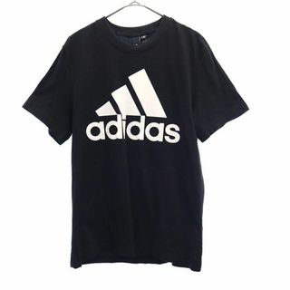 アディダス(adidas)のアディダス プリント 半袖 Tシャツ L ブラック adidas メンズ(Tシャツ/カットソー(半袖/袖なし))